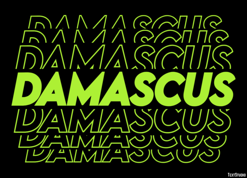Damascus Effetto testo