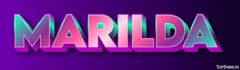 Marilda Text effect