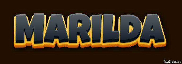 Marilda Text effect