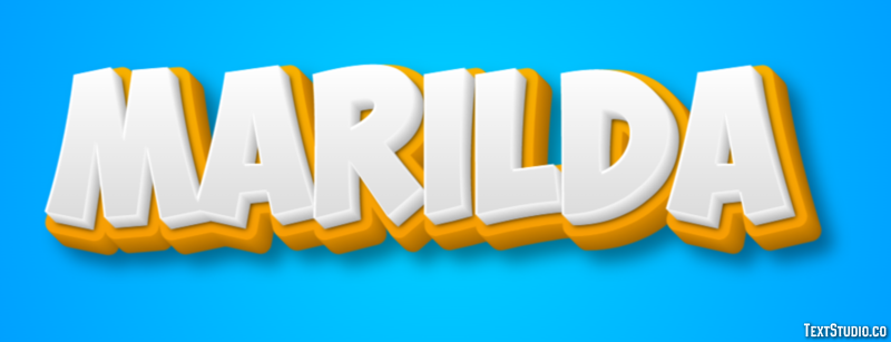 Marilda Text effect