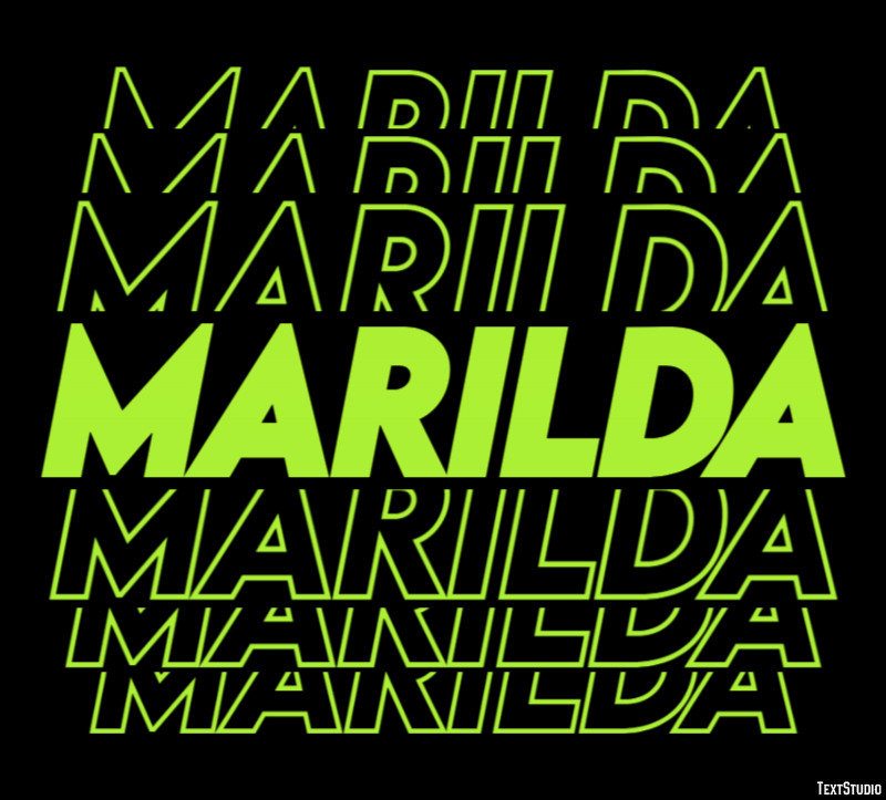 Marilda Text effect
