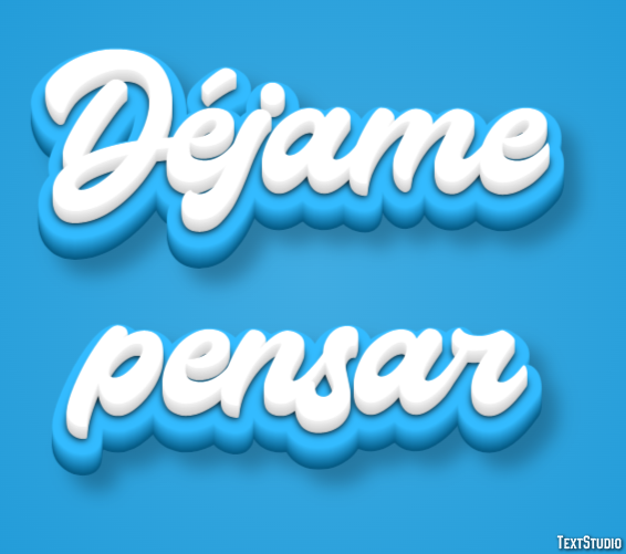Déjame pensar Efecto de Texto