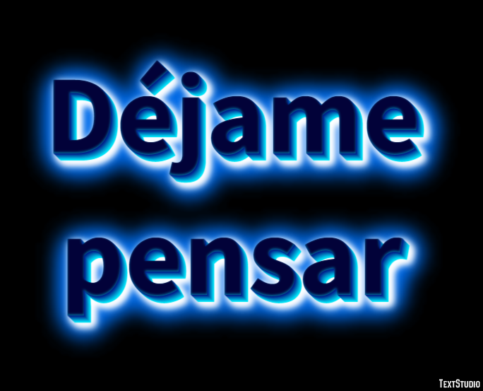 Déjame pensar Efecto de texto