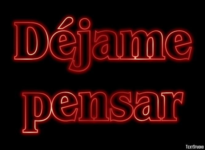 Déjame pensar Efecto de Texto