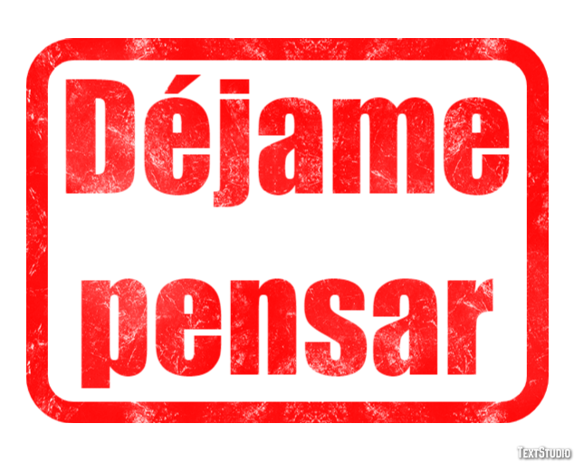 Déjame pensar Efecto de texto