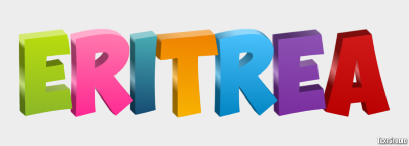 Eritrea Text effect