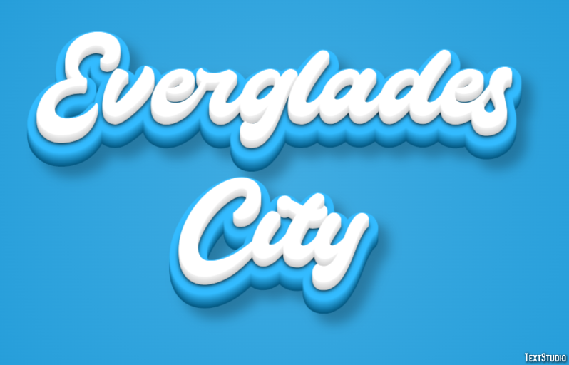 Everglades City Effetto testo