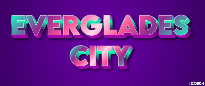 Everglades City Effetto testo