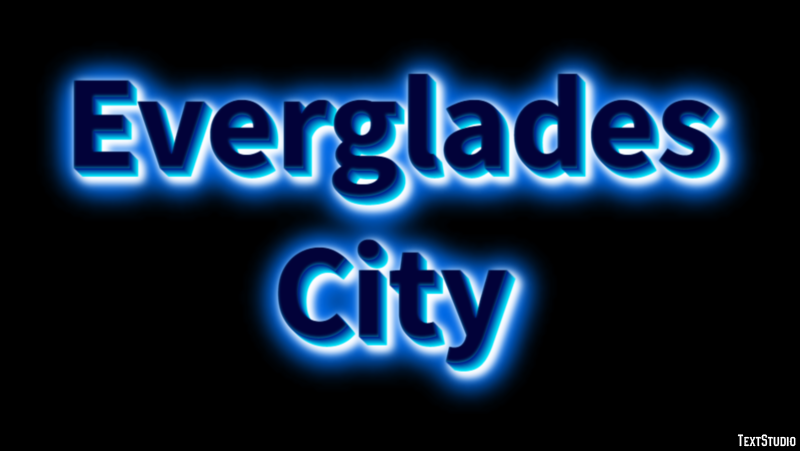 Everglades City Tekst Effect