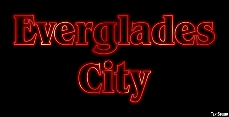 Everglades City Effetto testo