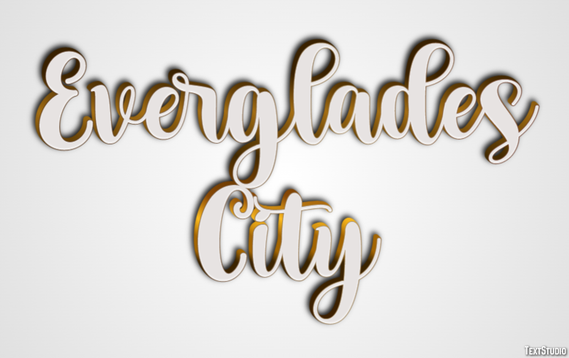 Everglades City Effet de Texte