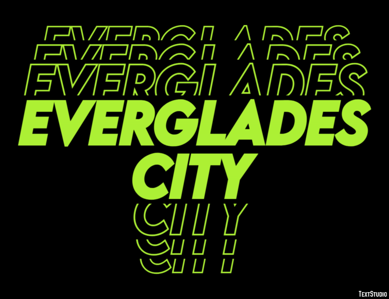 Everglades City Efekt tekstowy