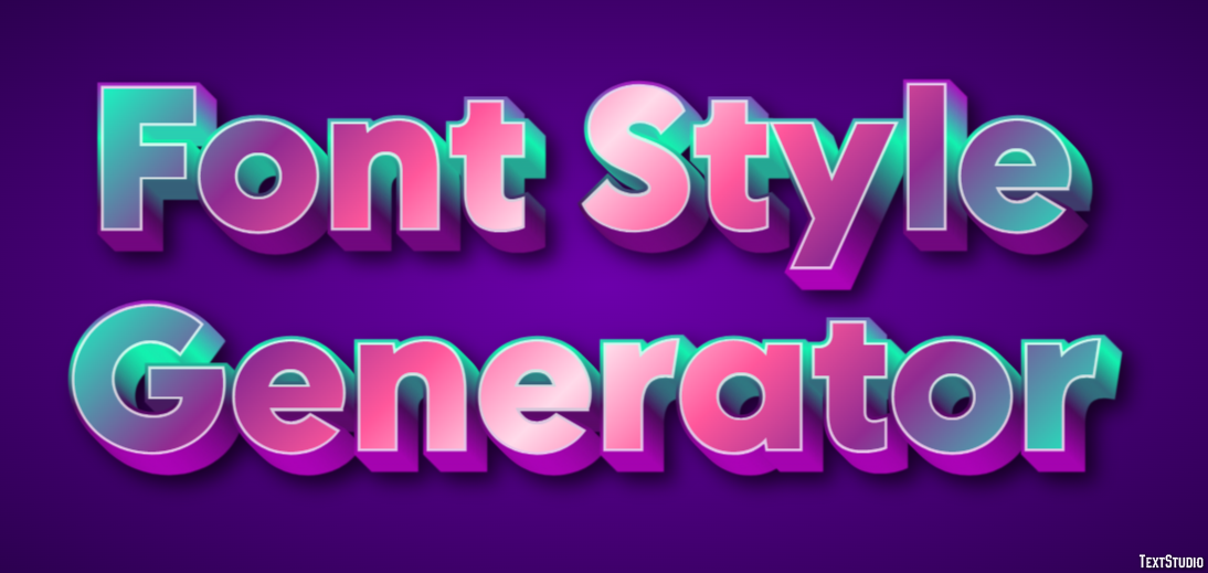 Font Style Generator Efekt tekstowy