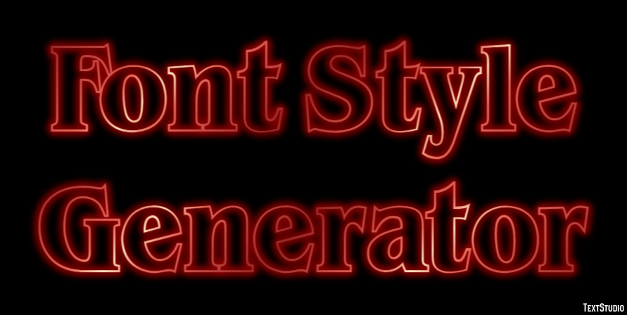 Font Style Generator Efekt tekstowy