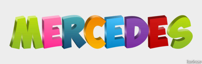 Mercedes Efecto de texto