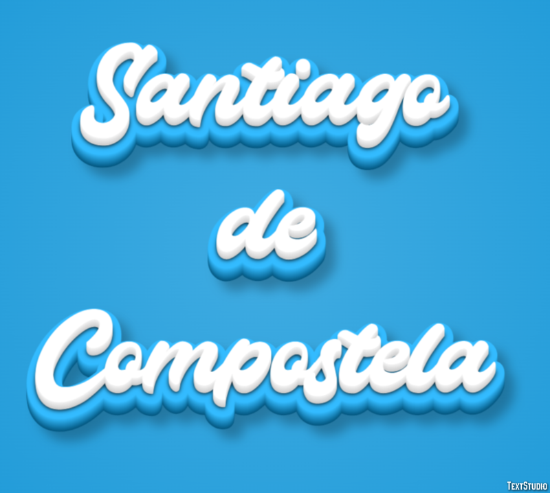 Santiago de Compostela Effetto testo