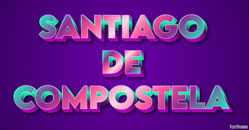 Santiago de Compostela Effetto testo