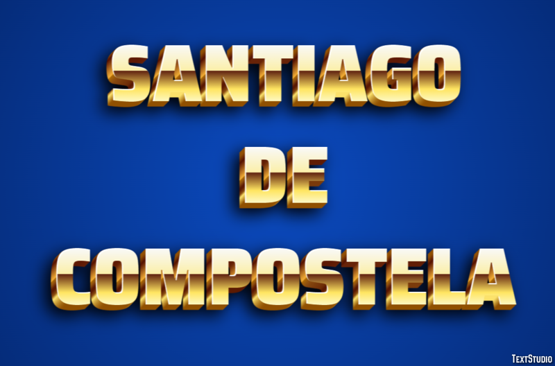 Santiago de Compostela Effetto testo