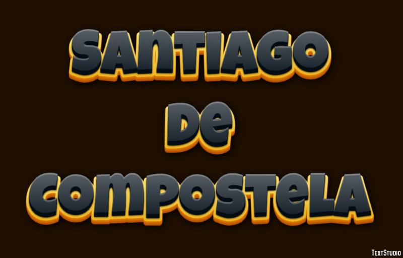 Santiago de Compostela Texteffekt