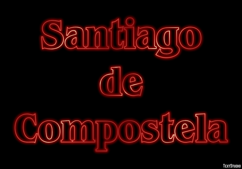 Santiago de Compostela Effetto testo
