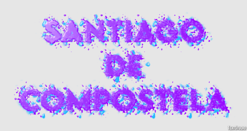 Santiago de Compostela Effetto testo