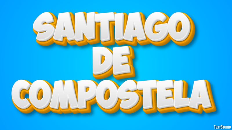 Santiago de Compostela Effetto testo