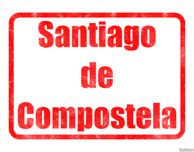 Santiago de Compostela Effetto testo