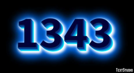 1343 Tekst Effect