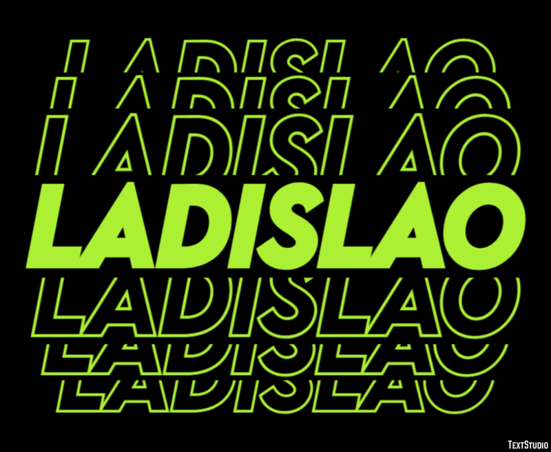 Ladislao Tekst Effect