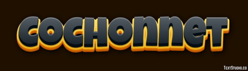 Cochonnet Text effect