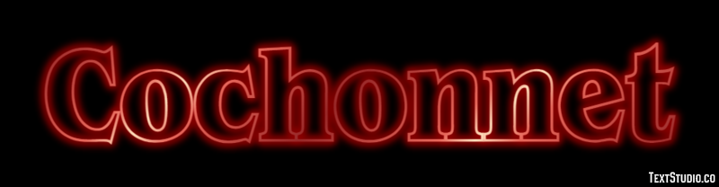 Cochonnet Text effect