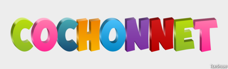 Cochonnet Text effect