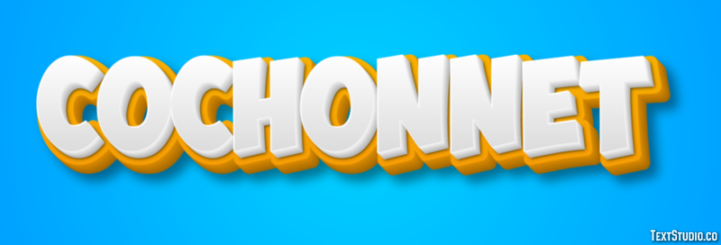Cochonnet Text effect