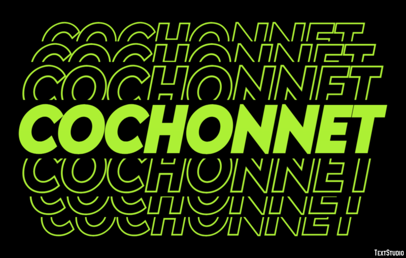 Cochonnet Text effect