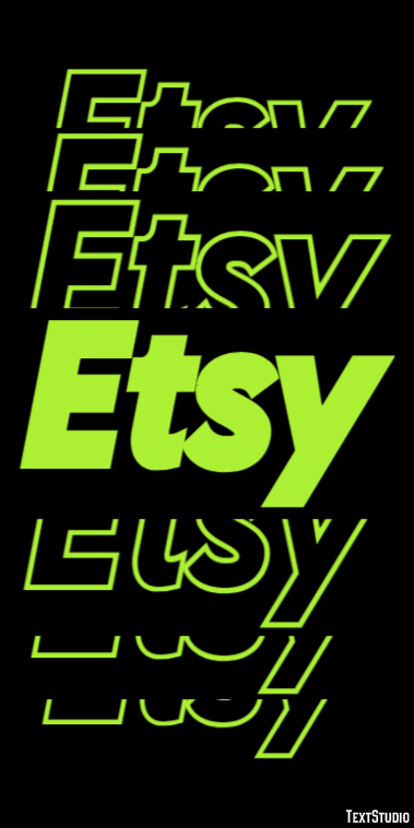 Etsy Tekst Effect