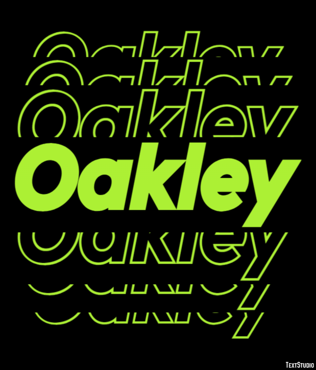 Oakley Efekt tekstowy