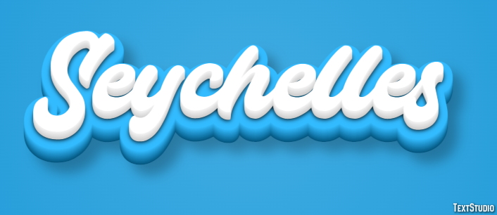 Seychelles Texteffekt