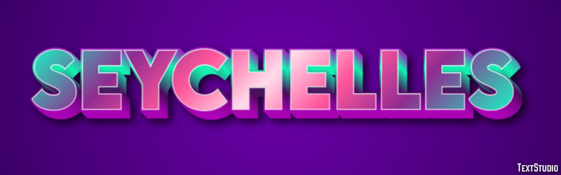 Seychelles Text Effect