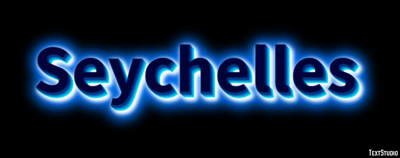 Seychelles Tekst Effect