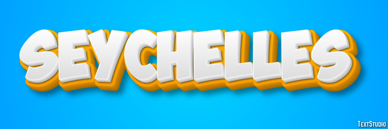 Seychelles Texteffekt