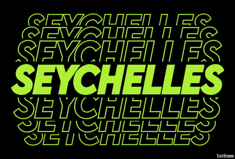 Seychelles Text Effect