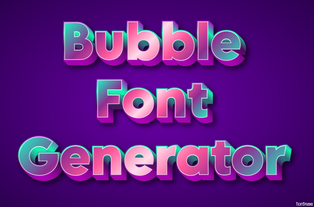 Bubble Font Generator テキスト効果