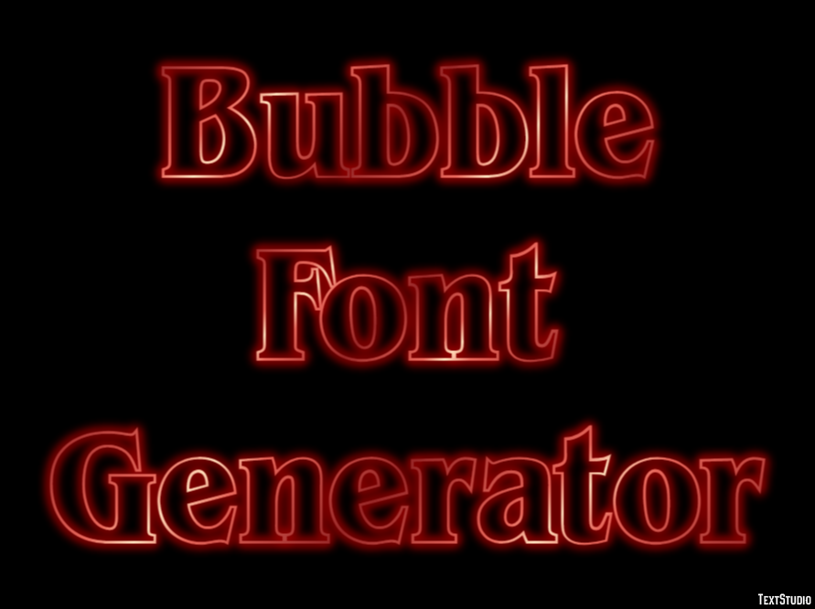 Bubble Font Generator テキスト効果