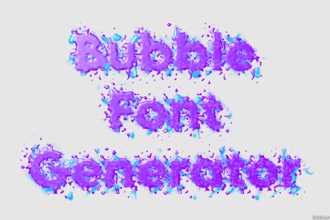 Bubble Font Generator テキスト効果