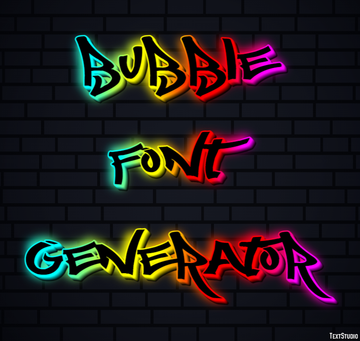 Bubble Font Generator テキスト効果