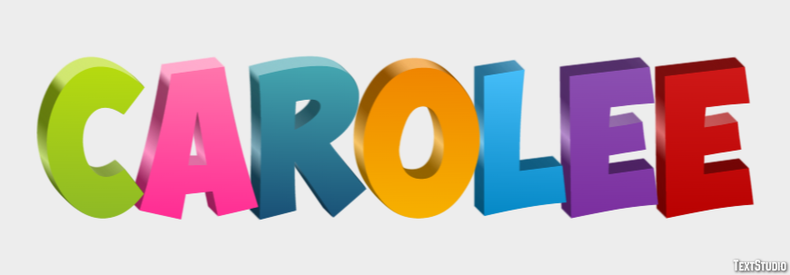 Carolee Text effect