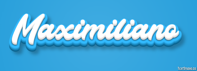 Maximiliano Efecto de Texto