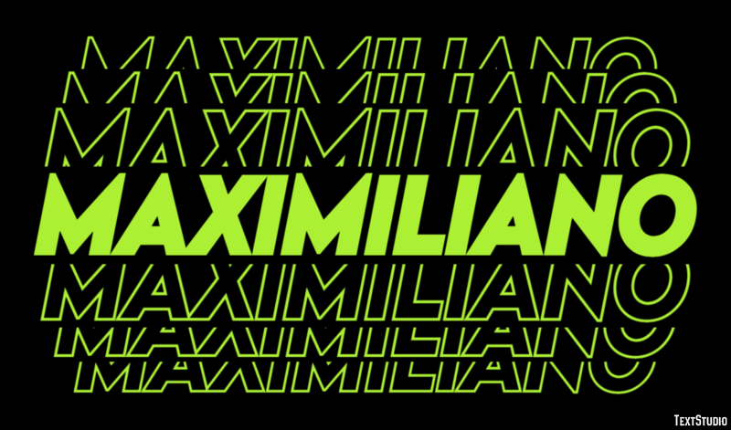 Maximiliano Efecto de Texto