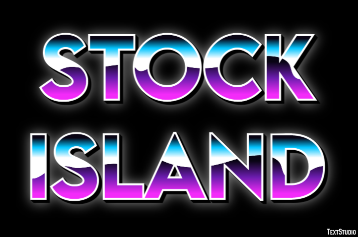 Stock Island Effetto testo