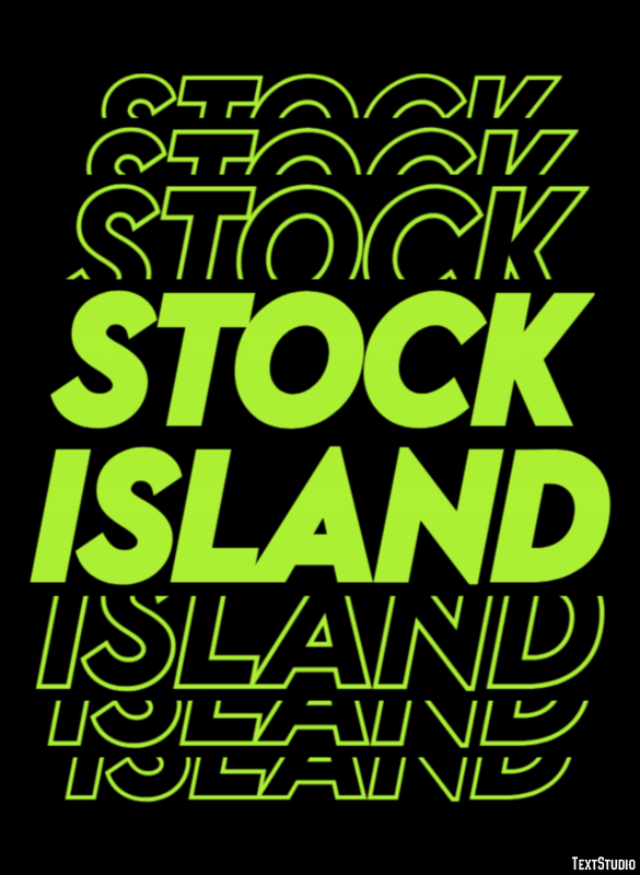 Stock Island Efekt tekstowy